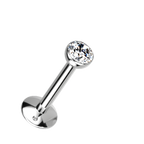 Bezel Glow Titanium Flatback Stud