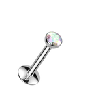 Bezel Glow Titanium Flatback Stud