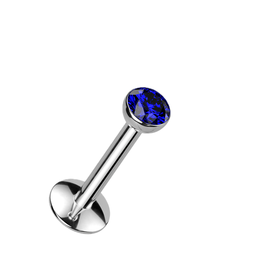 Bezel Glow Titanium Flatback Stud
