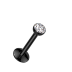 Bezel Glow Titanium Flatback Stud