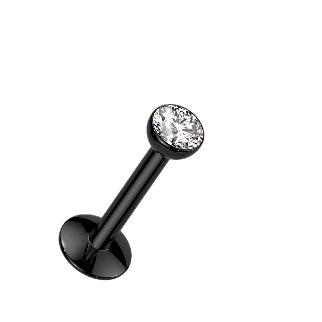 Bezel Glow Titanium Flatback Stud