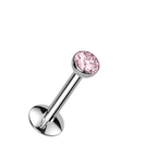 Bezel Glow Titanium Flatback Stud