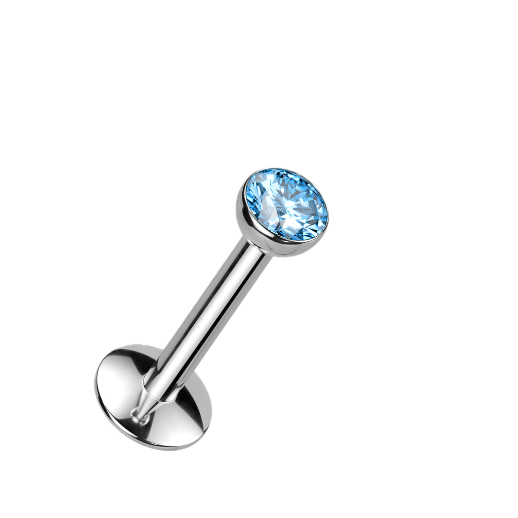 Bezel Glow Titanium Flatback Stud