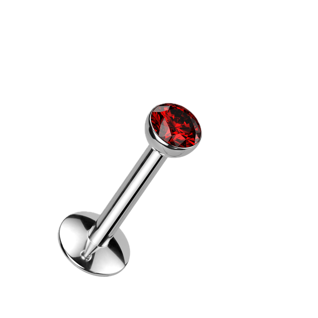 Bezel Glow Titanium Flatback Stud
