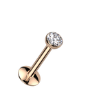 Bezel Glow Titanium Flatback Stud