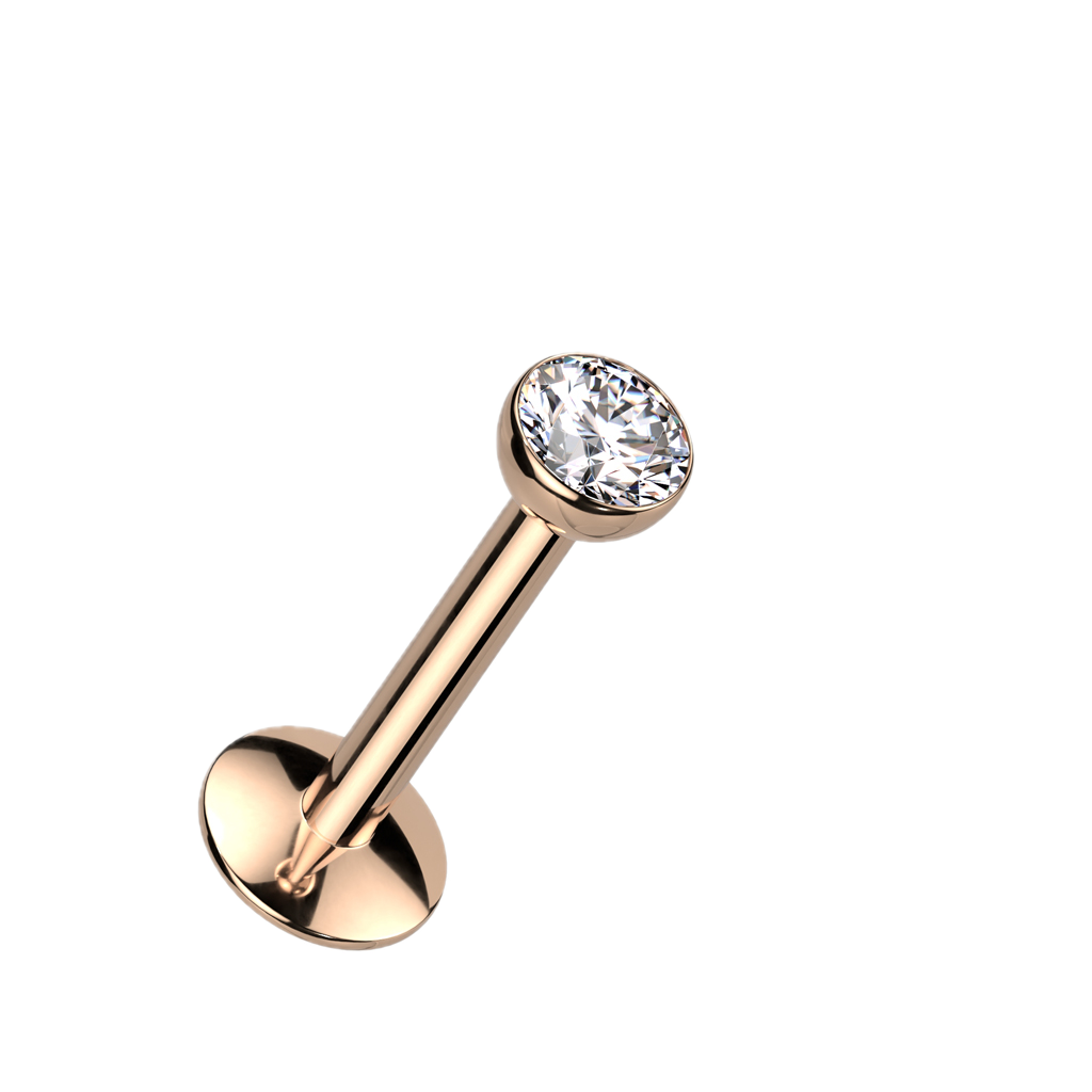 Bezel Glow Titanium Flatback Stud
