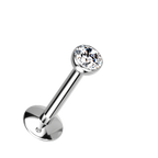 Bezel Glow Titanium Flatback Stud