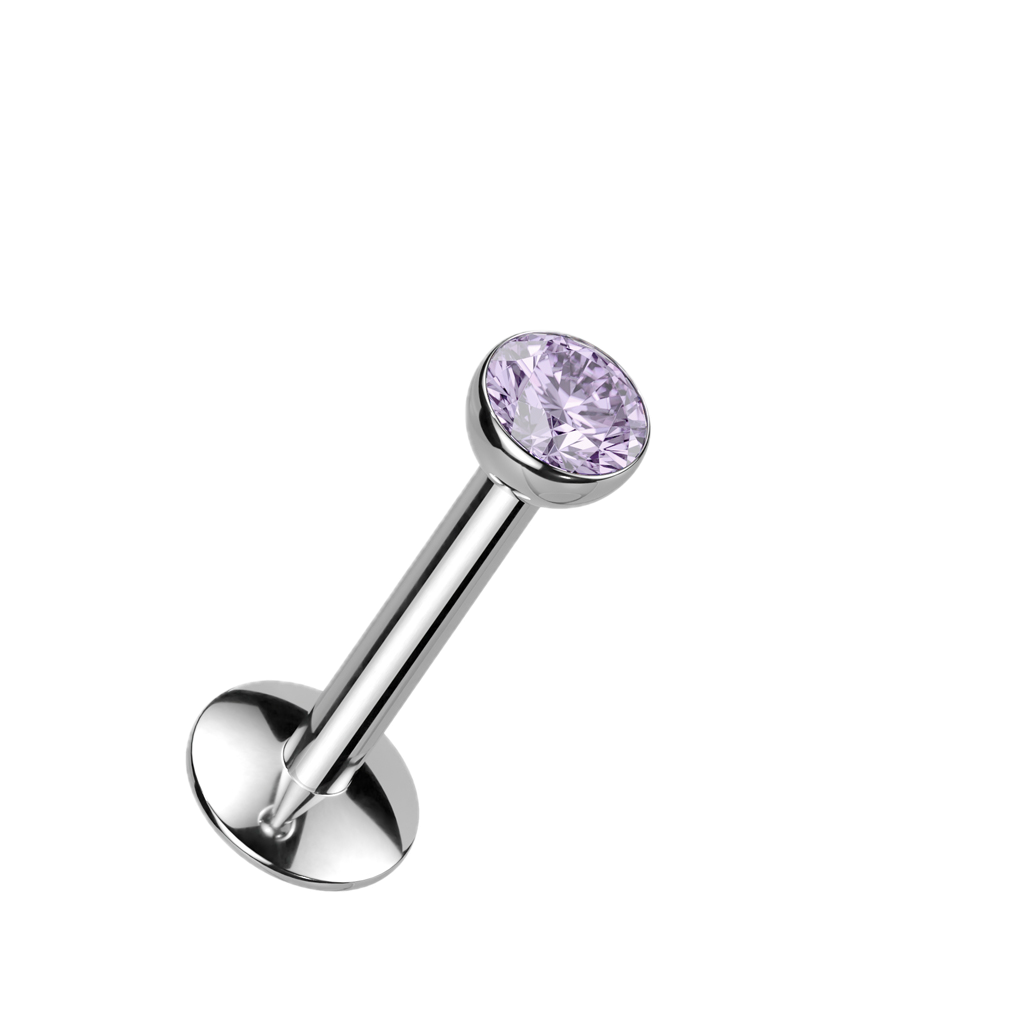 Bezel Glow Titanium Flatback Stud