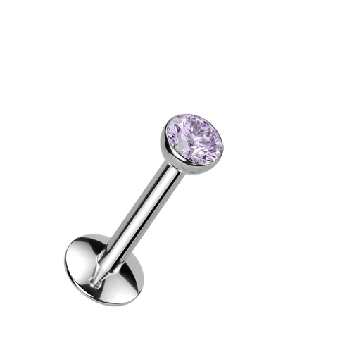 Bezel Glow Titanium Flatback Stud