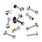 Bezel Glow Titanium Flatback Stud