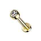 Shiny Jewel Titanium Flatback Stud