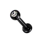 Shiny Jewel Titanium Flatback Stud