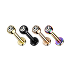 Shiny Jewel Titanium Flatback Stud