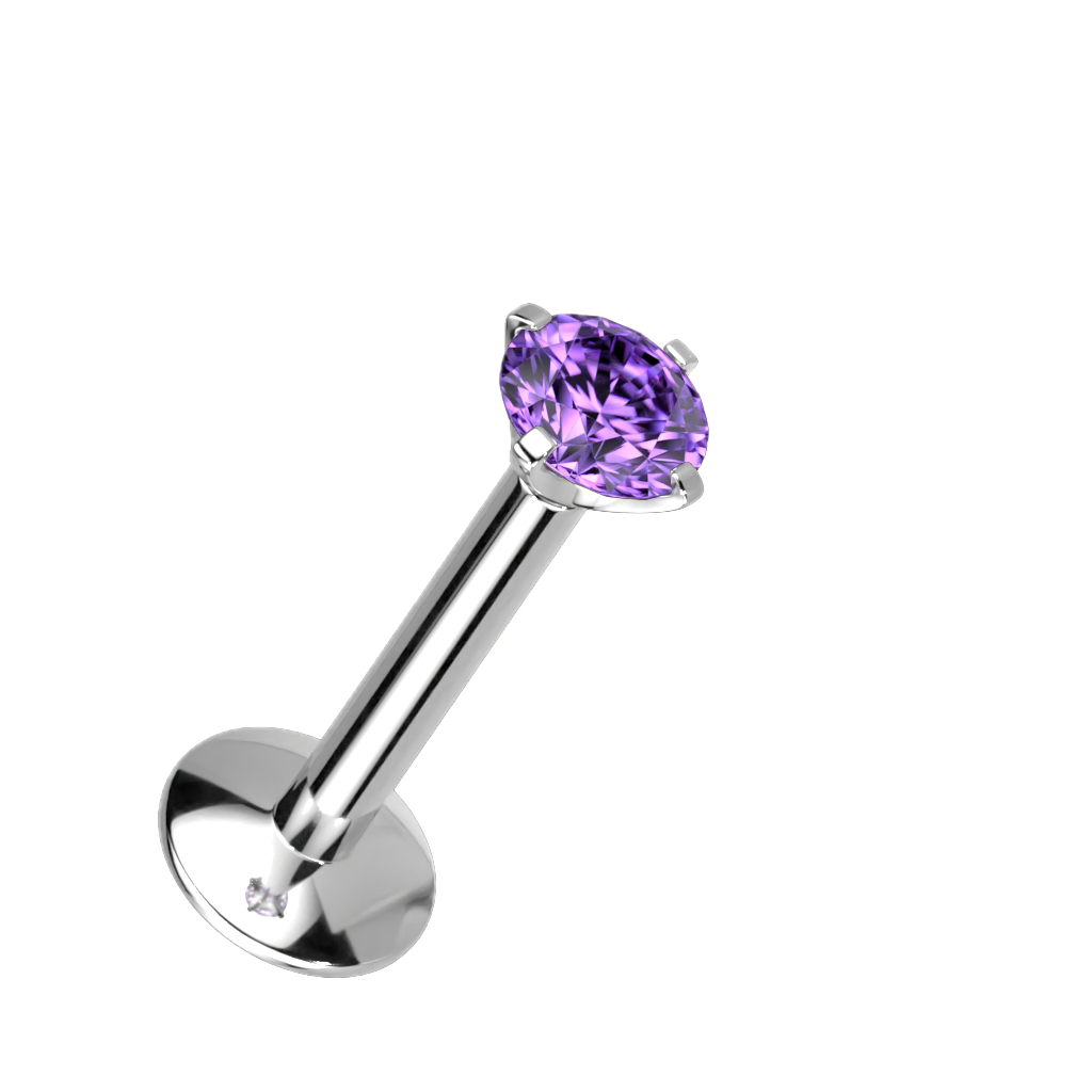 Sparkle Extend Titanium Flatback Stud