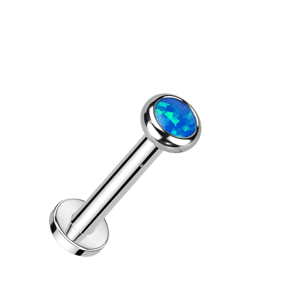 Gem Circle Titanium Flatback Stud