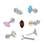Comet Titanium Flatback Stud