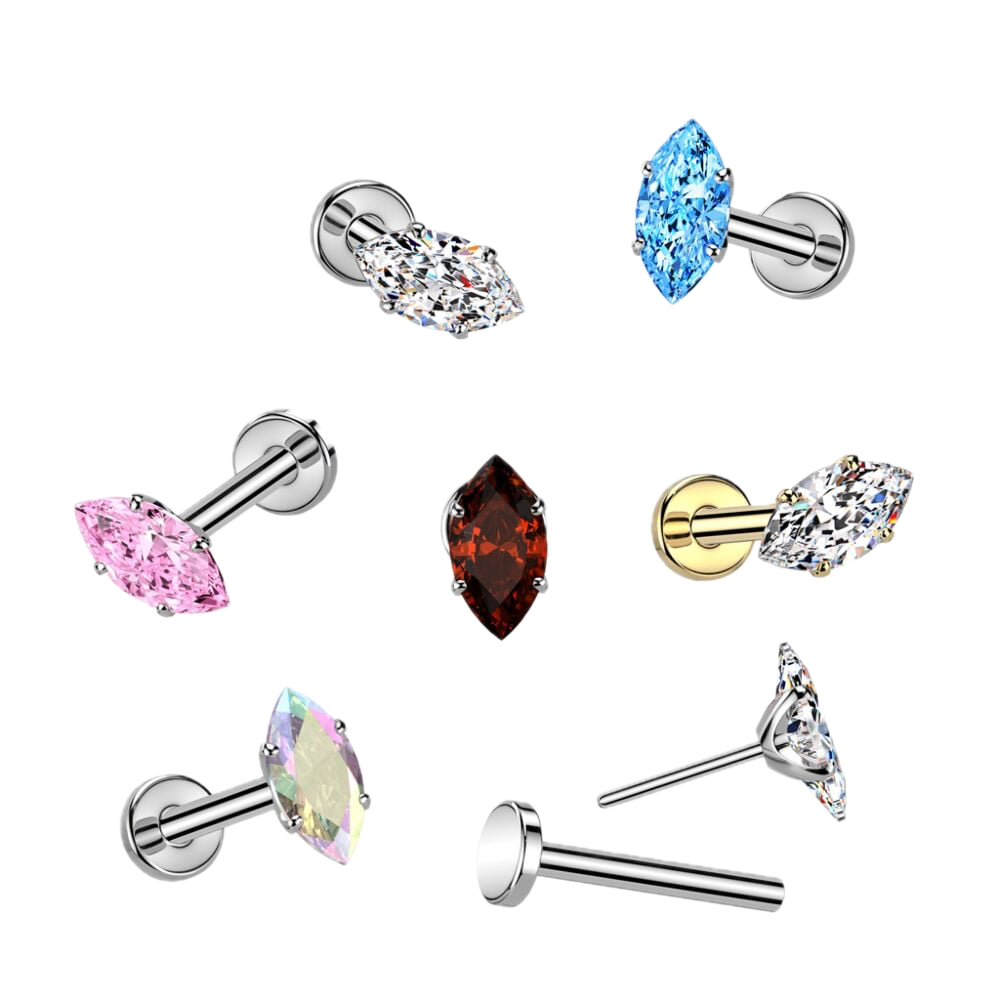 Comet Titanium Flatback Stud
