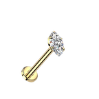 Comet Titanium Flatback Stud