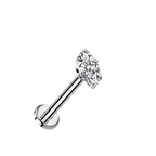 Comet Titanium Flatback Stud