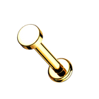 Round Glow Titanium Flatback Stud