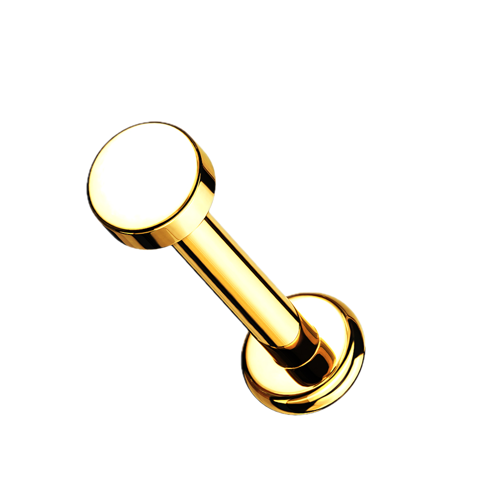 Round Glow Titanium Flatback Stud