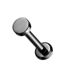 Round Glow Titanium Flatback Stud