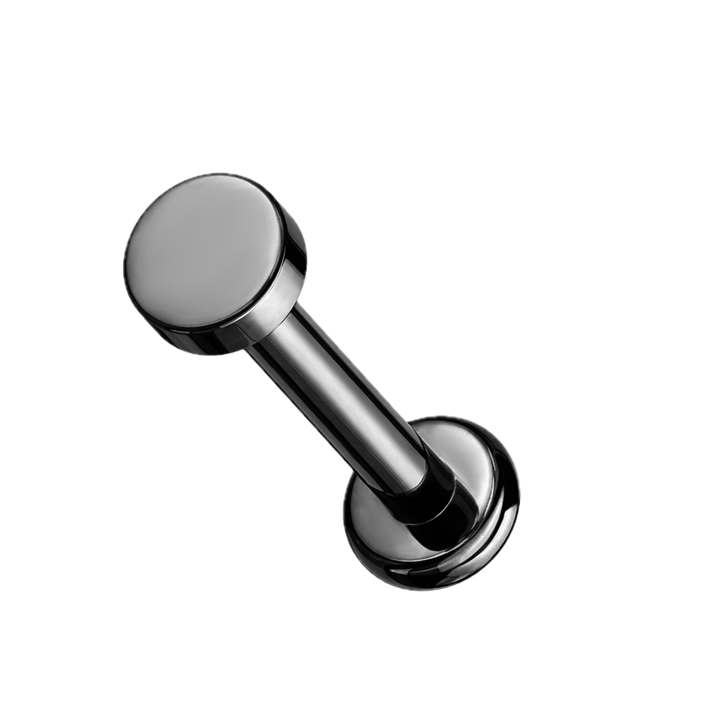 Round Glow Titanium Flatback Stud