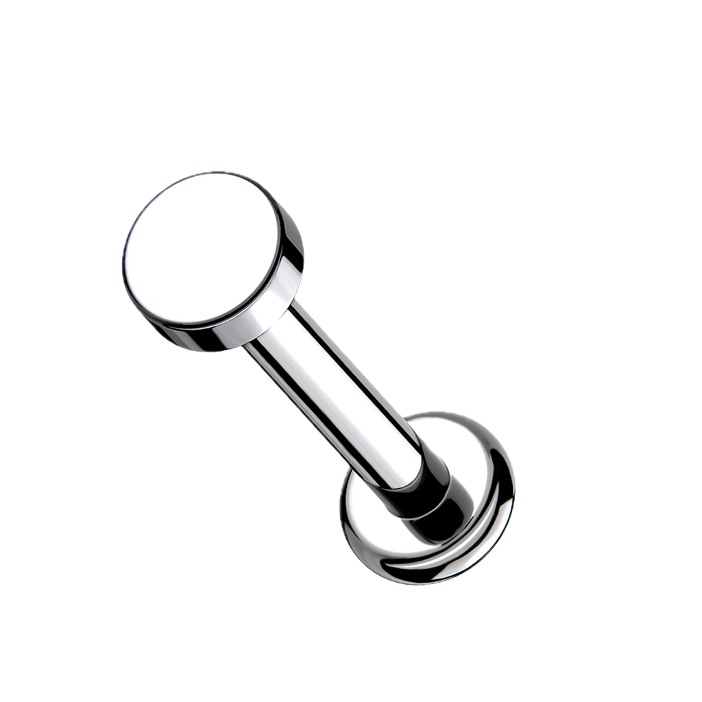 Round Glow Titanium Flatback Stud