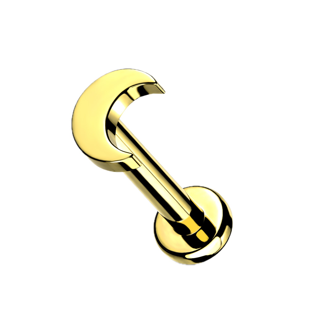 Moonbeam Titanium Flatback Stud