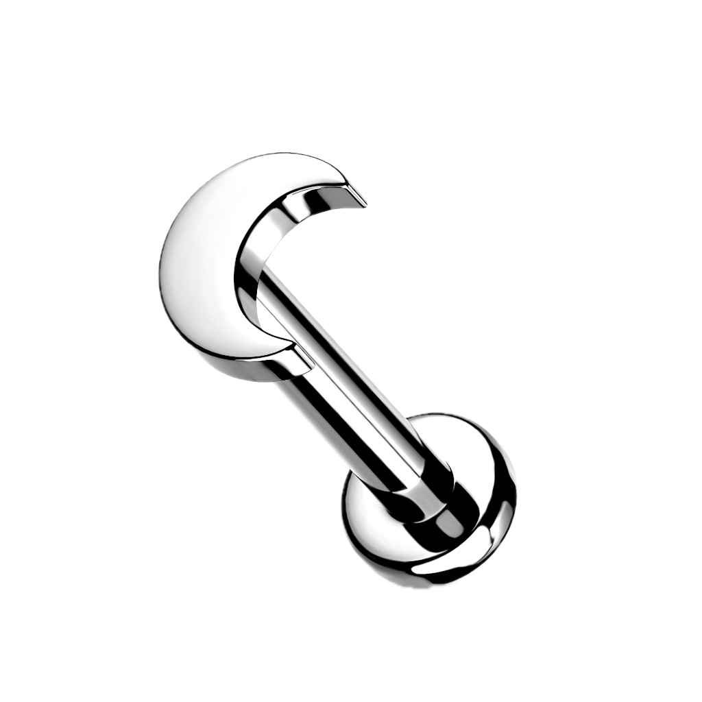 Moonbeam Titanium Flatback Stud