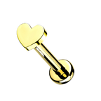 Sweetheart Titanium Flatback Stud