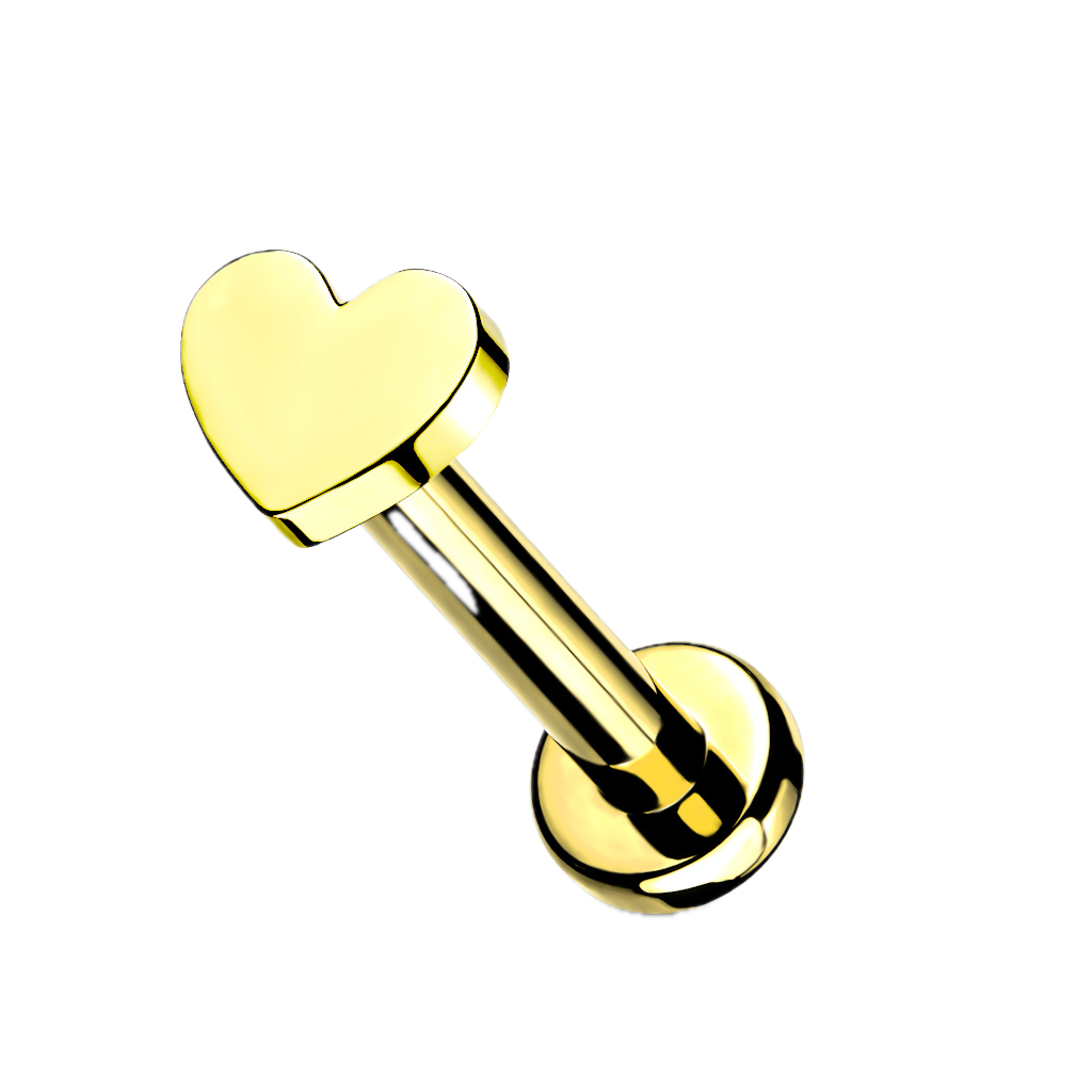 Sweetheart Titanium Flatback Stud