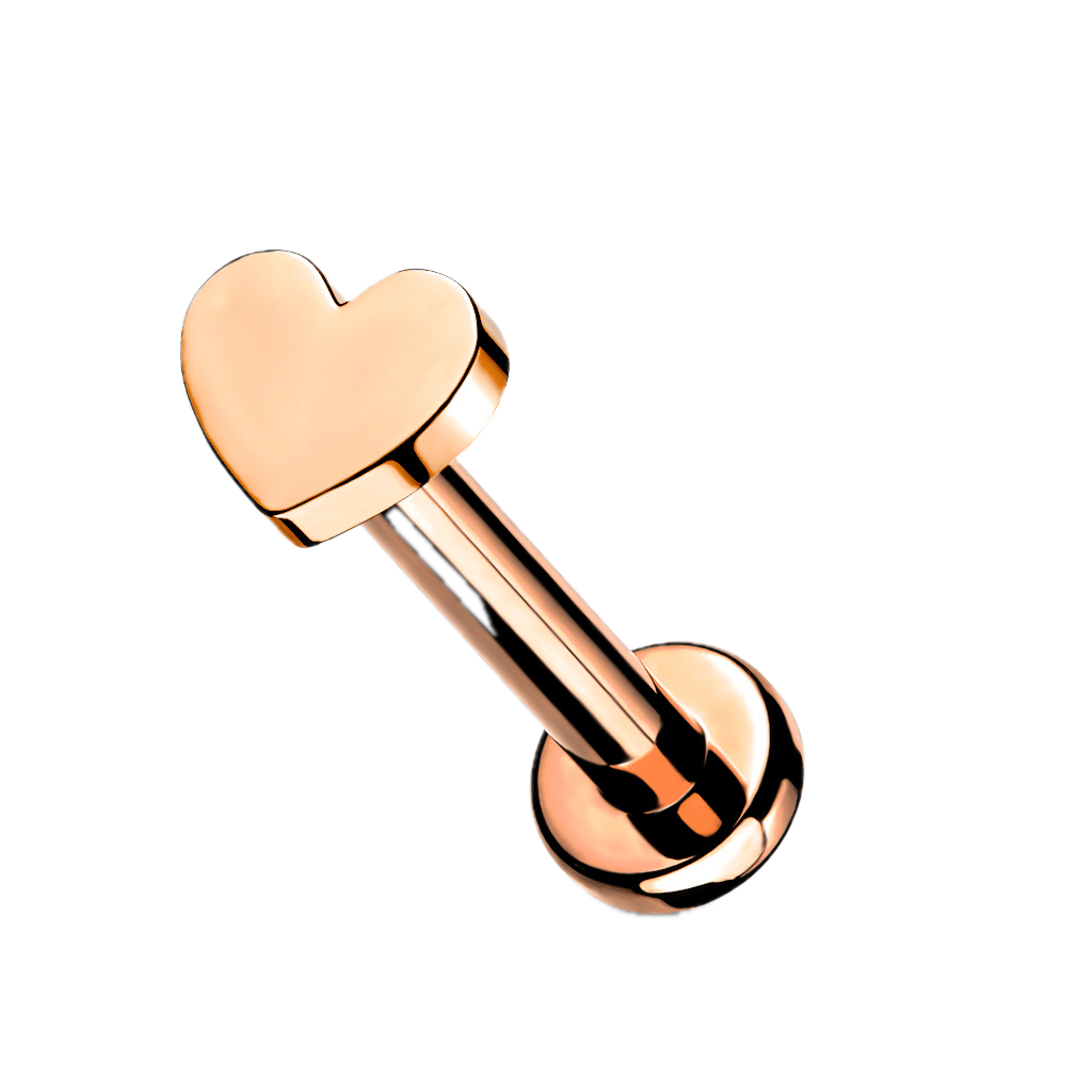 Sweetheart Titanium Flatback Stud