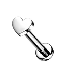 Sweetheart Titanium Flatback Stud