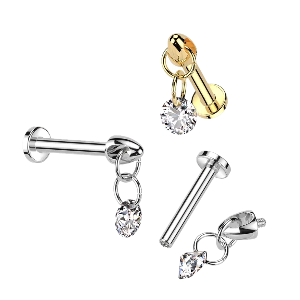 Little Drop Titanium Flatback Stud