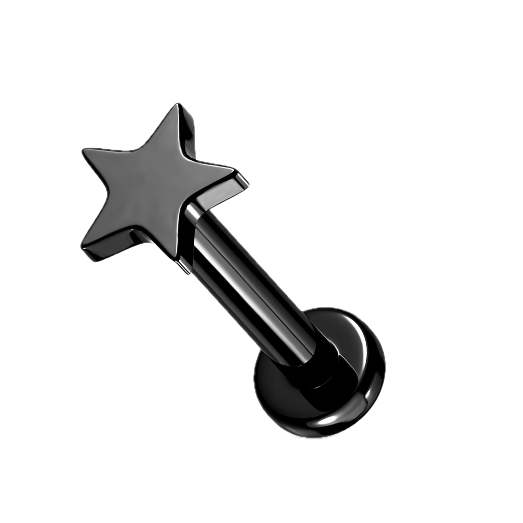 Twinkle Star Titanium Flatback Stud