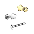 Tiny Bloom Titanium Flatback Stud