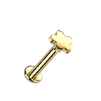 Tiny Bloom Titanium Flatback Stud