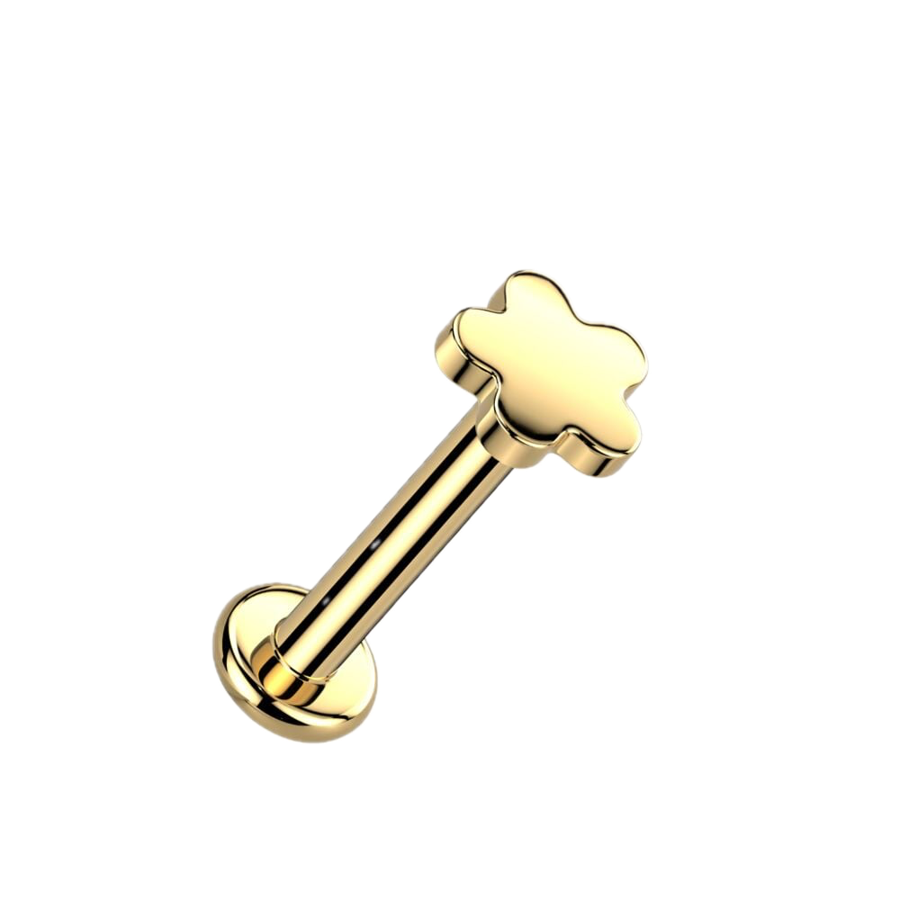 Tiny Bloom Titanium Flatback Stud