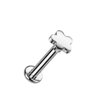 Tiny Bloom Titanium Flatback Stud