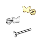 Flutter Titanium Flatback Stud