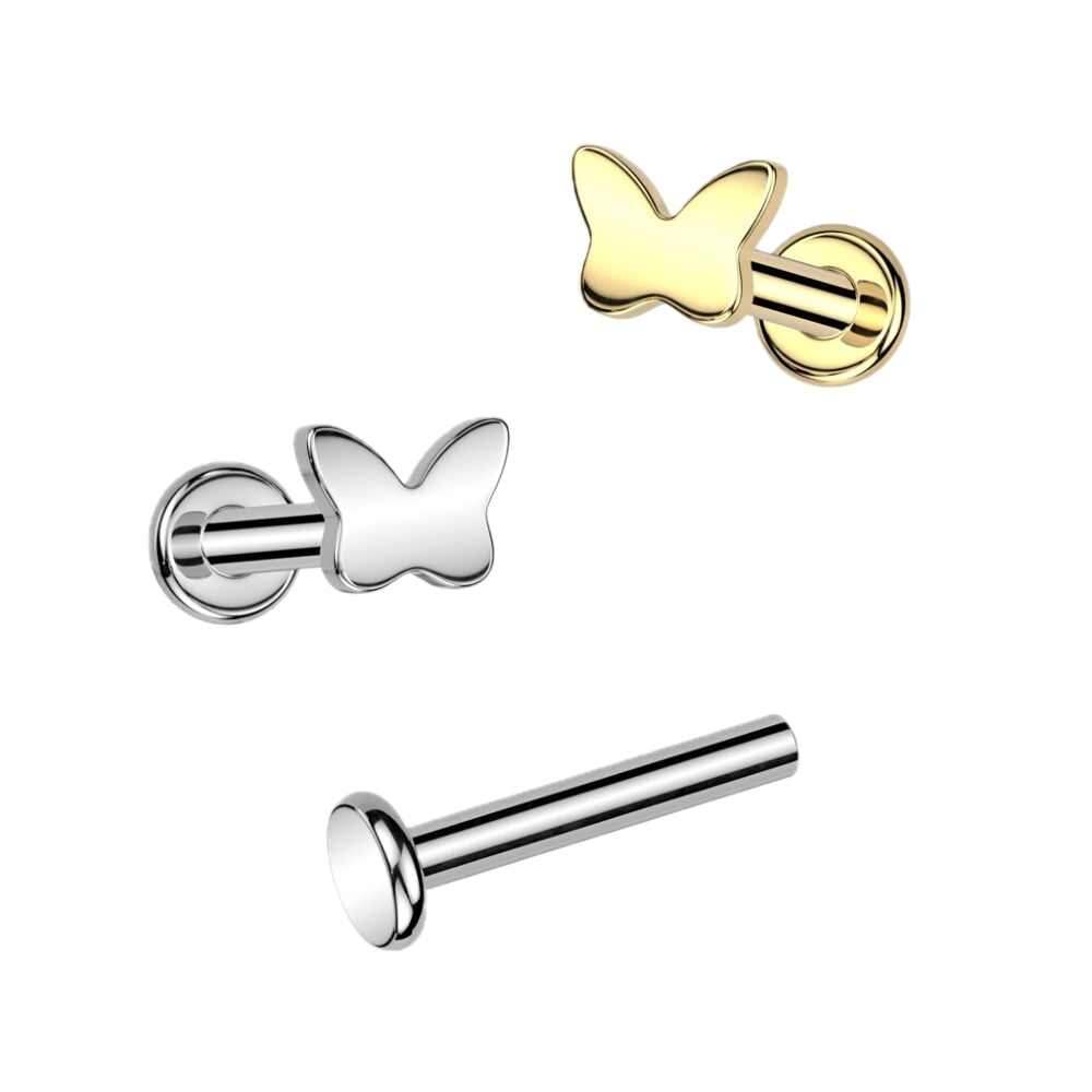 Flutter Titanium Flatback Stud