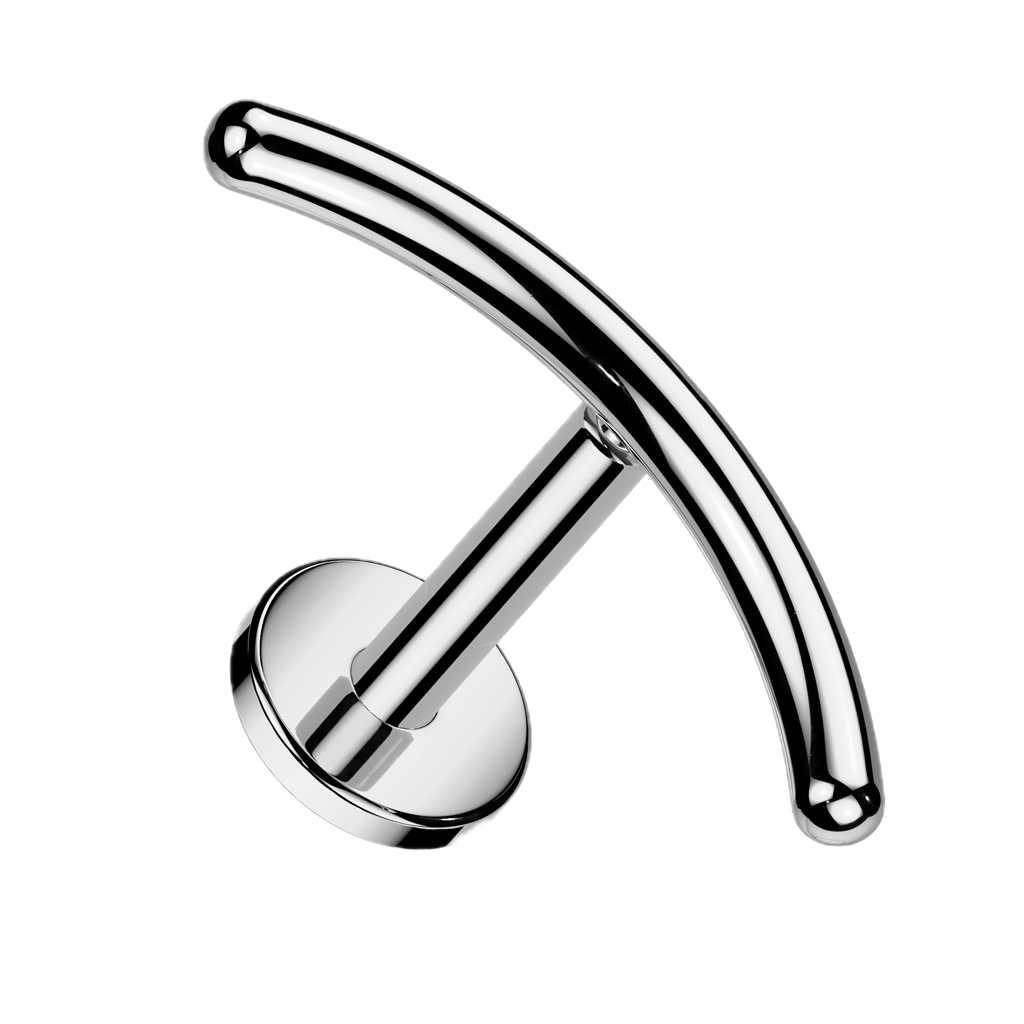 Soft Curve Titanium Flatback Stud