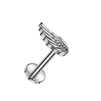 Angel Wing Titanium Flatback Stud