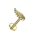Angel Wing Titanium Flatback Stud