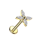 Bloom Spark Titanium Flatback Stud