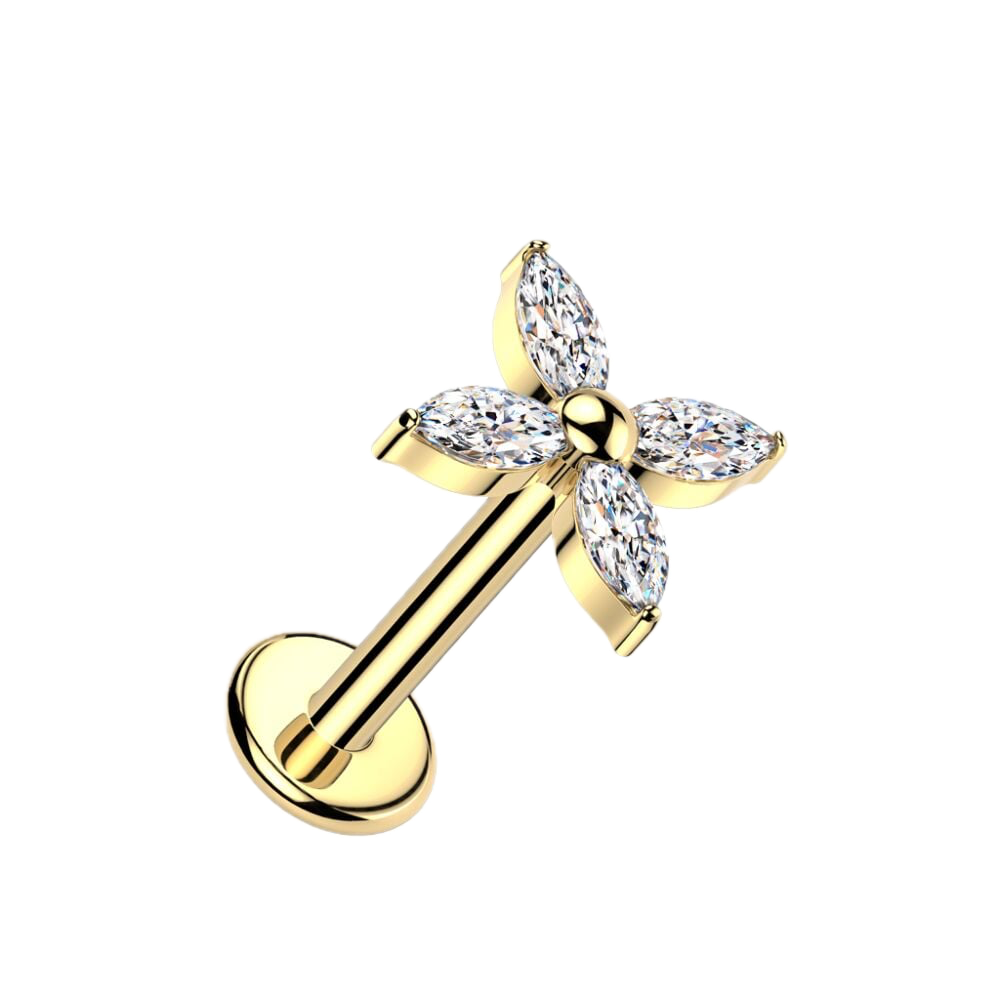 Bloom Spark Titanium Flatback Stud