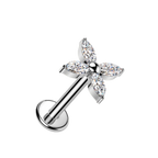 Bloom Spark Titanium Flatback Stud