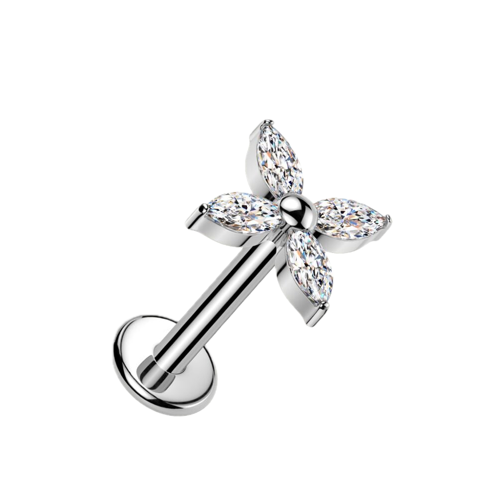 Bloom Spark Titanium Flatback Stud
