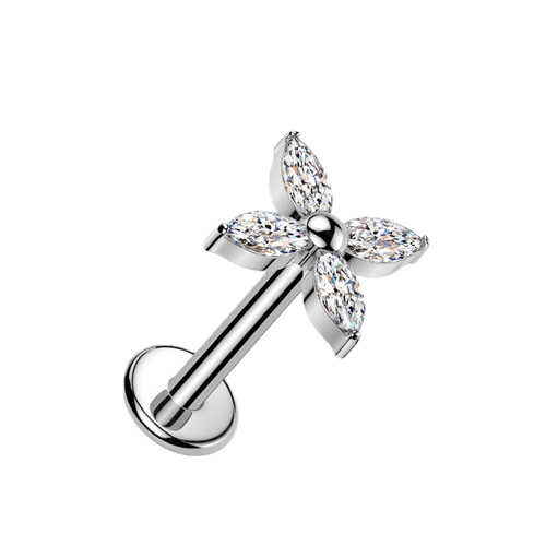 Bloom Spark Titanium Flatback Stud
